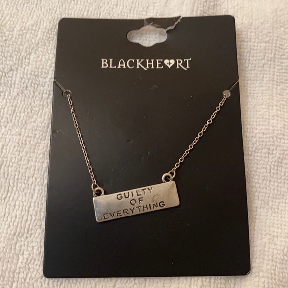 NWT “guilty of everything” necklace